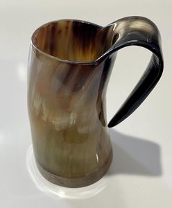 แก้วดื่มฮอร์นธรรมชาติทำมือจากโรงงานอินเดียดีไซน์แบบดั้งเดิมของไวกิ้งสำหรับใส่เครื่องดื่มโปรโมชั่นคอลเลกชันใหม่ - Product Image 3