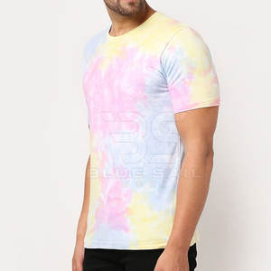 Liso sólido hombres 100% algodón Camisetas cuello redondo manga corta moda Casual uso diario traje al por mayor a granel hombres algodón camiseta - Product Image 6