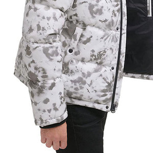 New Arrival Unisex Canvas Puffer <b>Jacket</b> Stand High Street Winter Clothing Customized Colors Size logo 100% Polyester Waterproof - Product Image 6