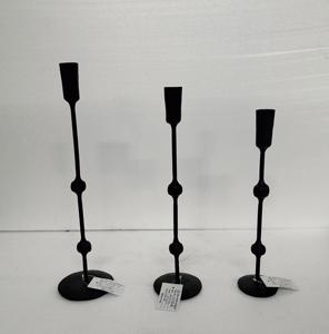 Metal Candle Holder Black Color Nordic Charm Durable Handmade Eco-Friendly Home Decoration <b>Christmas</b> Modern Elegance - Product Image 1