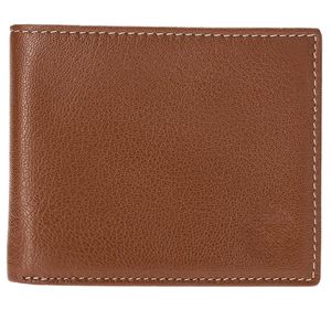 Portefeuille en cuir pour homme Premium 2025 en peau de vache : Portefeuille fin à deux volets avec poche rabattable intégrée et fenêtre de sécurité RFID pour carte d'identité - Product Image 1