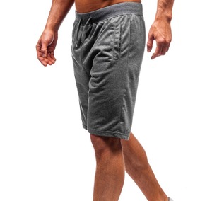 กางเกงขาสั้นผ้าคอตตอนระบายเหงื่อสำหรับผู้ชายดีไซน์ยูนิเซ็กส์กำหนดโลโก้ได้เองขนาด XS ถึง6XL ขายส่งฤดูร้อน - Product Image 2