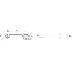 Stahlwille 3/8'' Spline Drive <b>Adaptor</b> Premium <b>Socket</b> for Enhanced Performance - Product Image 2