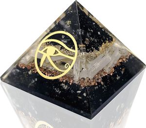 Pyramide d'orgonite en cristal mélangé gravée, générateur d'énergie de protection contre les CEM, guérison des chakras, méditation Reiki, vente en gros, approvisionnement en vrac - Product Image 4