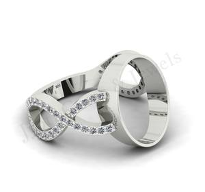 Vente en gros de bijoux en argent sterling semi-monté serti de bagues de fiançailles classiques fait à la main avec placage en or 14 carats - Product Image 6