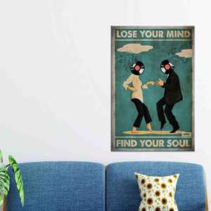 ภาพพิมพ์บนผืนผ้าใบขนาดใหญ่: ศิลปะสมัยใหม่ "หลงทางเพื่อค้นหาจิตวิญญาณ" พร้อมกรอบสำหรับติดตั้งในแกลเลอรี - Product Image 1