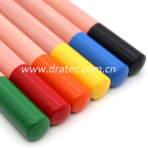 Crayons de couleur 3 en 1 de grande taille en bois FSC Dratec, 12 crayons de cire colorés en bois, ensemble de 12 couleurs pour enfants - Product Image 4