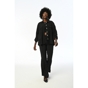 Chemise ample pour femme en tissu modal, coupe confortable, chemise confortable pour femme - Product Image 4