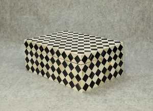 Caja de Joyería Rectangular Hecha a Mano con Incrustaciones de Hueso Indio, Diseño en Relieve, Hueso Tallado, Personalizable, Caja de Regalo de Madera MDF, Logotipo Personalizado - Product Image 3