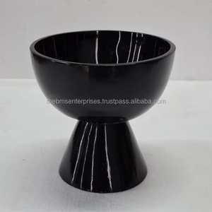 Fruits en résine époxy aspect marbre noir et blanc fruits secs et bol de bonbons pour les fêtes de mariage à prix réduit - Product Image 1