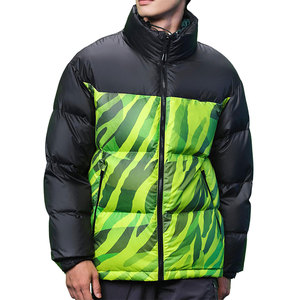 Designer Puff <b>Padded</b> <b>Coat</b> Oem Logo Oversized Men's Down Bubble Winter Black Custom Men Shiny Puffer Jacket - Product Image 1