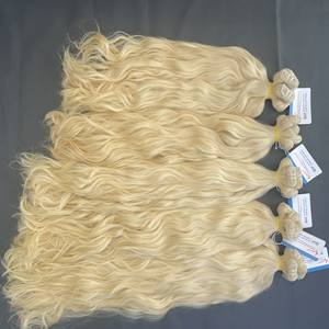 Extensiones de Cabello Humano Vietnamita de Lujo, Color Rubio, Ondulado, de Doble Trama, de Alta Calidad, Precio al por Mayor - Product Image 2