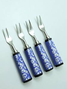 Style élégant rose noir et argent couleur acier inoxydable résine poignée fourchette ensemble maison et ustensiles de cuisine utilisé personnalisé nouveau style - Product Image 6