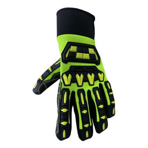 Guantes DE TRABAJO económicos Da Lavoro, guantes de seguridad mecánicos multifuncionales a la moda, impermeables, protectores, con respaldo, TPE, Gas de aceite, 10 pulgadas - Product Image 4