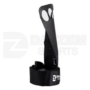 Diseña tus propios guantes de cuero para gimnasia Fitness, venta al por mayor, empuñaduras protectoras de tres agujeros para uso en el gimnasio - Product Image 3