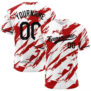 Maillot de baseball sublimé personnalisé de haute qualité respirant jeunesse adulte hommes avec boutons à col rond maillots respirants - Product Image 4