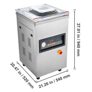 Commercial Household Chamber Vacuum Sealer 900W Dual Seal Stainless Steel <b>Low</b> Noise -100KPa Pressure 10L Capacity Stand/<b>Table</b> - Product Image 4