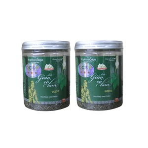 ชาสมุนไพรออร์แกนิก gynostemmae ชาเพื่อสุขภาพ Sapa Gynostemma pentaphyllum ขวด100กรัมผสมชาดอกไม้จากเวียดนาม - Product Image 4