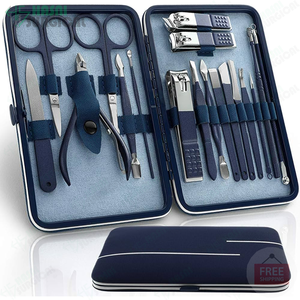 ชุดเครื่องมือทำเล็บมืออาชีพกรรไกรตัดเล็บสแตนเลสชุดของขวัญทำเล็บเครื่องมือดูแลคุณภาพสูง7ชิ้น CE ISO - Product Image 4