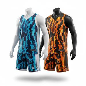 Maillots de basket-ball personnalisés vêtements de basket-ball pour hommes sublimation complète respirant jeunesse ensemble complet uniforme de basket-ball Kits complets - Product Image 2