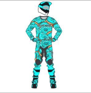 Combinaison de vélo d'hiver pour hommes avec veste en cuir pour motos - Product Image 5