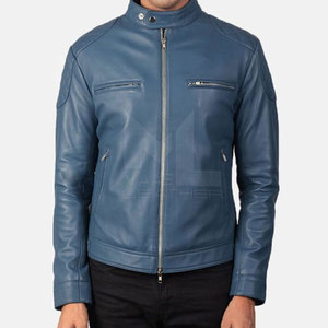 Venta caliente Durable Hombres Ropa Chaqueta de invierno de cuero para hombres Nueva moda Chaquetas de cuero a prueba de viento para hombres - Product Image 3