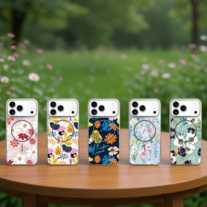 Funda Magnética Anti-Caídas para iPhone 11/XR, TPU+PC, Sublimable, con Diseño Floral - Product Image 2