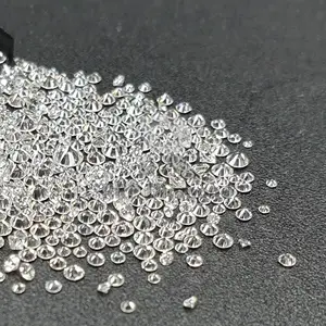 硅纯度1.5毫米天然G H彩色圆形切割松散混战钻石
