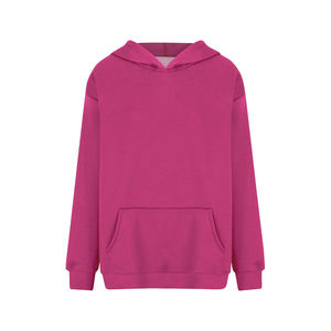 Hoodie surdimensionné de haute qualité pour femmes, avec logo et design personnalisés, et deux poches latérales. - Product Image 3