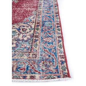 Tapis en laine noué à la main de grande taille, motif médaillon rouge et orange, pour salon, couloir rectangulaire - Pae-2221 - Product Image 4