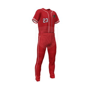 Nouvel arrivage : Ensemble d'uniformes de baseball légers 100 % polyester, anti-humidité et séchage rapide, personnalisable, nouveau style, fabriqué au Pakistan - Product Image 2