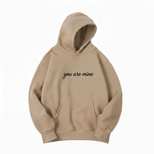 Sweat-shirt pour homme en molleton français épais de haute qualité, coupe ample, 100% coton, avec logo brodé, idéal pour l'hiver - Product Image 5