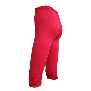 Logo personnalisé de haute qualité filles poches capri Shorts maille rayures femmes Gym Yoga Leggings solide noir Gym formation Yoga pantalon - Product Image 5