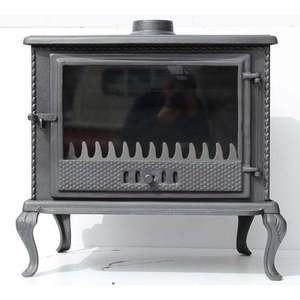 Estufa de Leña DORELLO SOBA Modelo MF107 en Negro Mate, Fabricada con Tecnología Plasma-Cast, Diseño Chino y Construcción de Hierro Fundido - Product Image 4