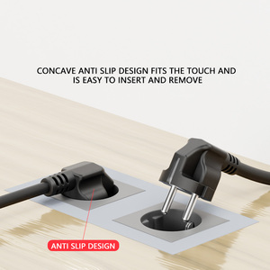Standard Europe Schuko CEE7/7 3pin Plug Power <strong>Cable</strong> To Iec320 Ac Lead <strong>Cable</strong> Eu C13 Power Extension Cord - Product Image 4
