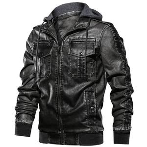Tendencia hombres guapo Delgado clásico personalizado Pu negro talla grande chaqueta de cuero motocicleta lujo simple clasificar chaquetas para hombre - Product Image 4