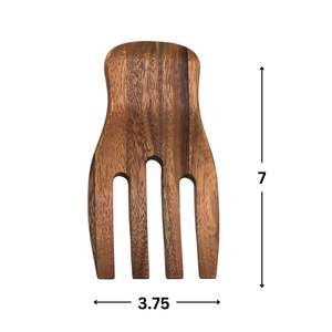 Ensemble de service à salade en bois de grande taille, de qualité supérieure, moderne et luxueux, à bas prix, ensemble de serveurs à salade durables - Product Image 1