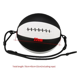 Sac de Boxe Mma en cuir à Double extrémité avec cordes en caoutchouc, Boxe thaïlandaise, équipement de Fitness et de sport - Product Image 4