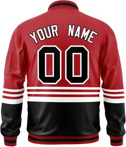 Stylish <b>Zip</b>-<b>Up</b> Letterman <b>Jacket</b> with OEM Custom Branding Perfect for Clubs, Teams, and Events - Product Image 2