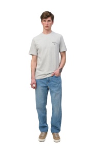 Pantalones Casuales de Corte Ajustado de Marca Personalizada, Jeans de Mezclilla con Patrón Vintage para Hombre, Jeans de Estilo Urbano para Hombre - Product Image 3