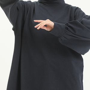 Sudadera con Capucha Personalizada para Mujer, Otoño Invierno, Manga Larga, Tejido Grueso, Logotipo Islámico, Modesto, Transpirable, 100% Algodón, Cortavientos, Ecológico - Product Image 3