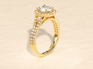 Sterling Silver <b>Moissanite</b> Round Halo Ring Customized <b>Jewelry</b> <b>Moissanite</b> Earring Pendant & <b>Other</b> Diamond <b>Jewelry</b> - Product Image 3