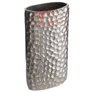 Jarrones de flores de mesa de diseño martillado de Color plateado para decoración del hogar jarrones de macetas de aluminio de alta calidad para decoración para sala de estar - Product Image 3