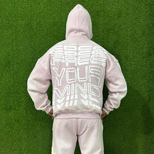 ชุดเซ็ต 2 ชิ้น คุณภาพพรีเมียม ยูนิเซ็กซ์ เสื้อฮู้ด กางเกงคาร์โก้เอวยางยืด ผ้าฟลีซ น้ำหนักเบา โพลีเอสเตอร์ผสมคอตตอน สำหรับฤดูหนาว ไซส์พลัส - Product Image 5