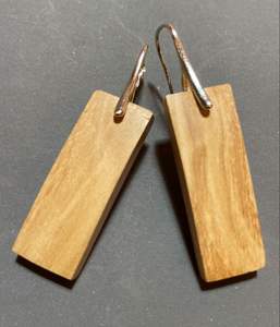 Indian Wood Crafted Ornaments Water Drop Loop Shape Earring Vintage Hollowed Wood Dangle Earrings for Woman at Best Low Rates - Product Image 6