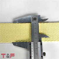 Mèche plate tressée par aramide résistante à la chaleur élevée du poids léger 40*3mm d'impact