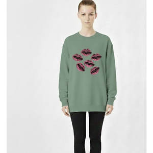 เสื้อสเวตเชิ้ตผู้หญิงลำลองทรงปกติสำหรับฤดูหนาว แขนยาว ผ้าเนื้อนุ่ม อุ่นสบาย ผลิตจากผ้าฝ้ายฟลีซ 100% เป็นมิตรต่อสิ่งแวดล้อม - Product Image 1