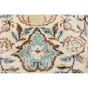 Alfombra Turca Vintage de Lana Azul, 1.8x5.9 pies - Product Image 5