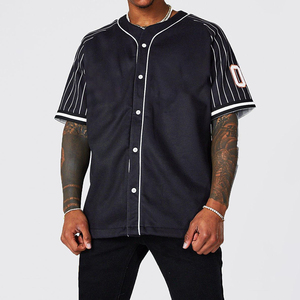 Maillot de baseball tendance, vêtements de sport, coupe confortable, respirant, séchage rapide, 100% polyester pour hommes, maillot d'équipe et vêtements de sport - Product Image 1