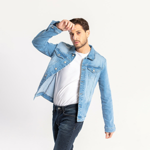 <b>Men's</b> Jean <b>Jacket</b> Street-wear <b>Flight</b> <b>Jacket</b> Denim <b>Jacket</b> <b>Men</b> Brand Casual Fashion <b>Men</b> High Quality Made in Pakistan - Product Image 3